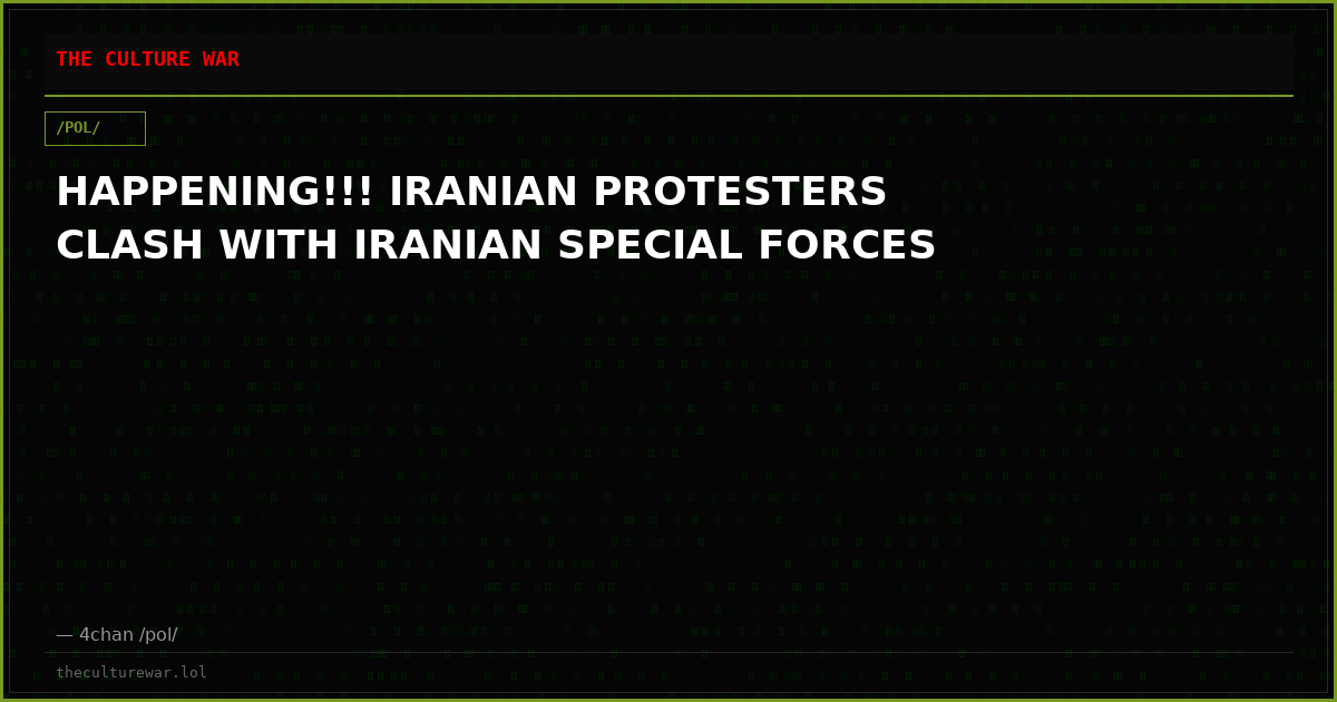 HAPPENING!!! IRANIAN PROTESTERS CLASH WITH IRANIAN SPECIAL FORCES