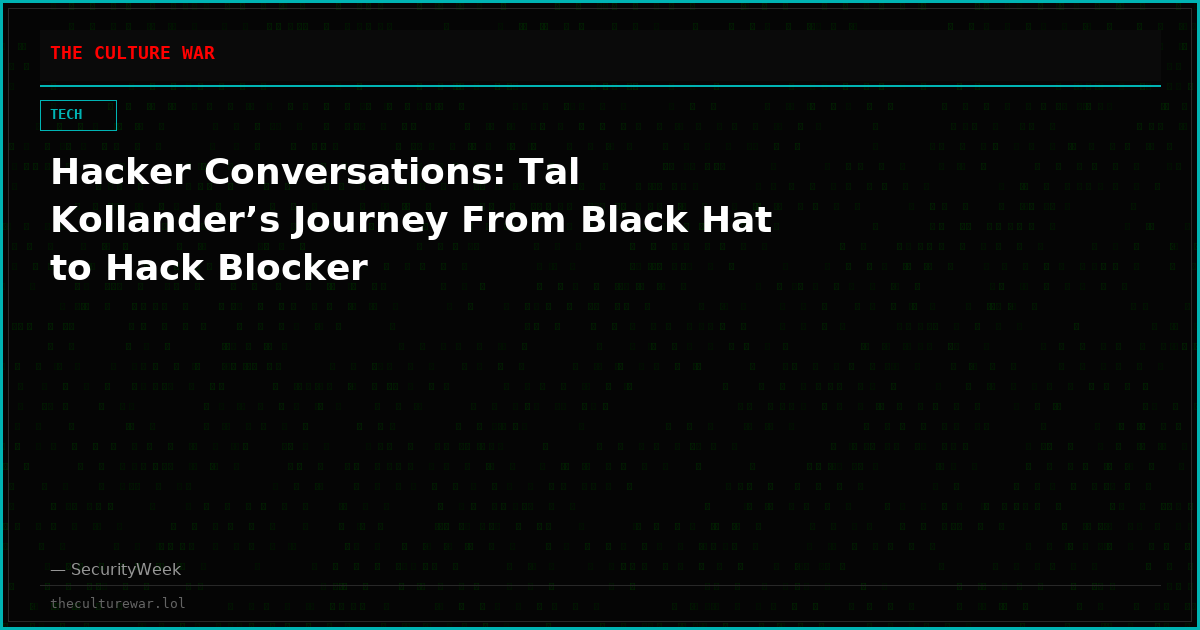 Hacker Conversations: Tal Kollander’s Journey From Black Hat to Hack Blocker