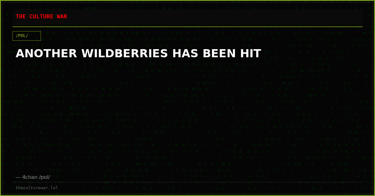 ANOTHER WILDBERRIES HAS BEEN HIT