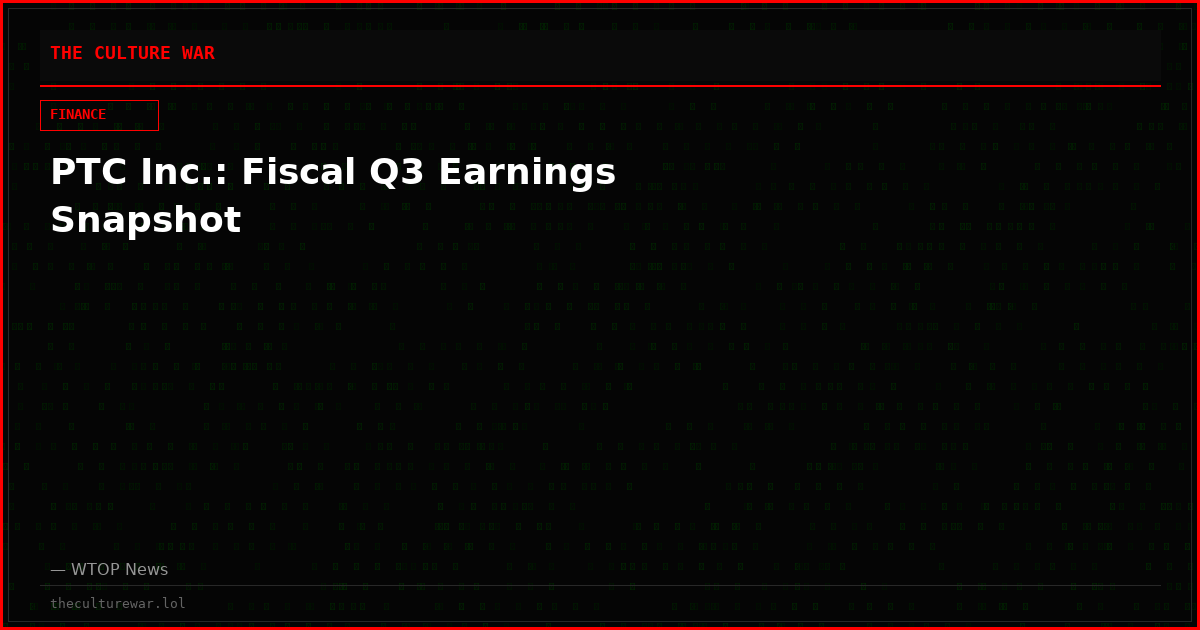 PTC Inc.: Fiscal Q3 Earnings Snapshot