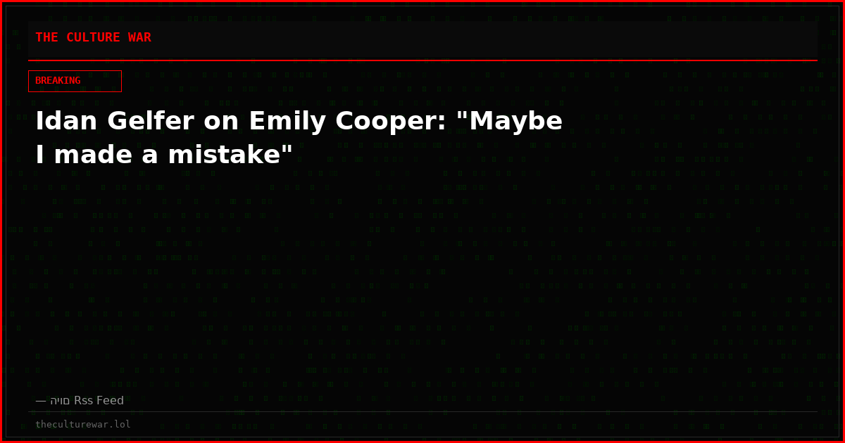 Idan Gelfer on Emily Cooper: "Maybe I made a mistake"
