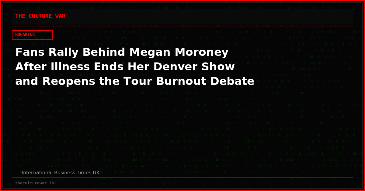 Fans Rally Behind Megan Moroney After Illness Ends Her Denver Show and Reopens the Tour Burnout Debate