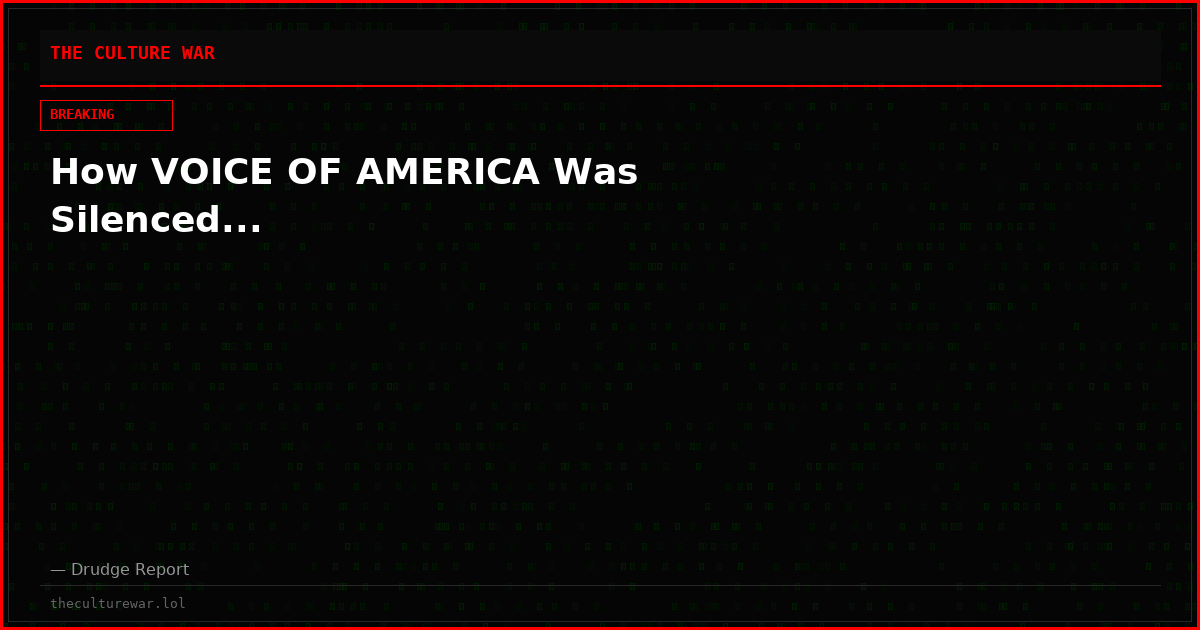How VOICE OF AMERICA Was Silenced...