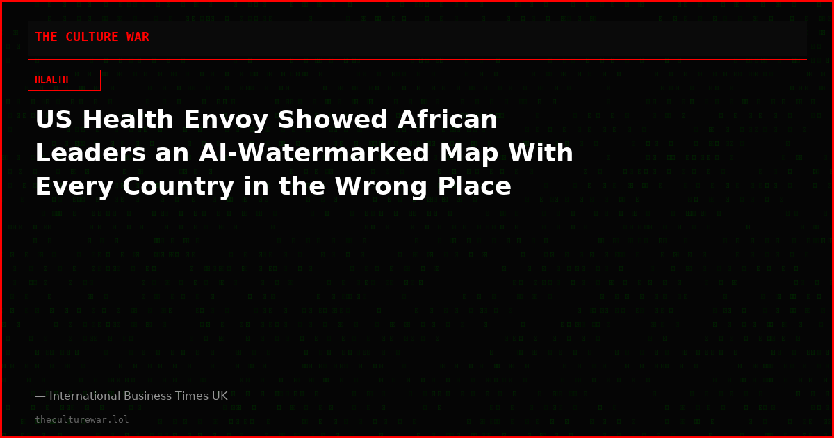 US Health Envoy Showed African Leaders an AI-Watermarked Map With Every Country in the Wrong Place