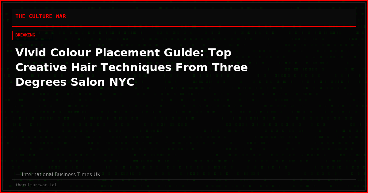 Vivid Colour Placement Guide: Top Creative Hair Techniques From Three Degrees Salon NYC