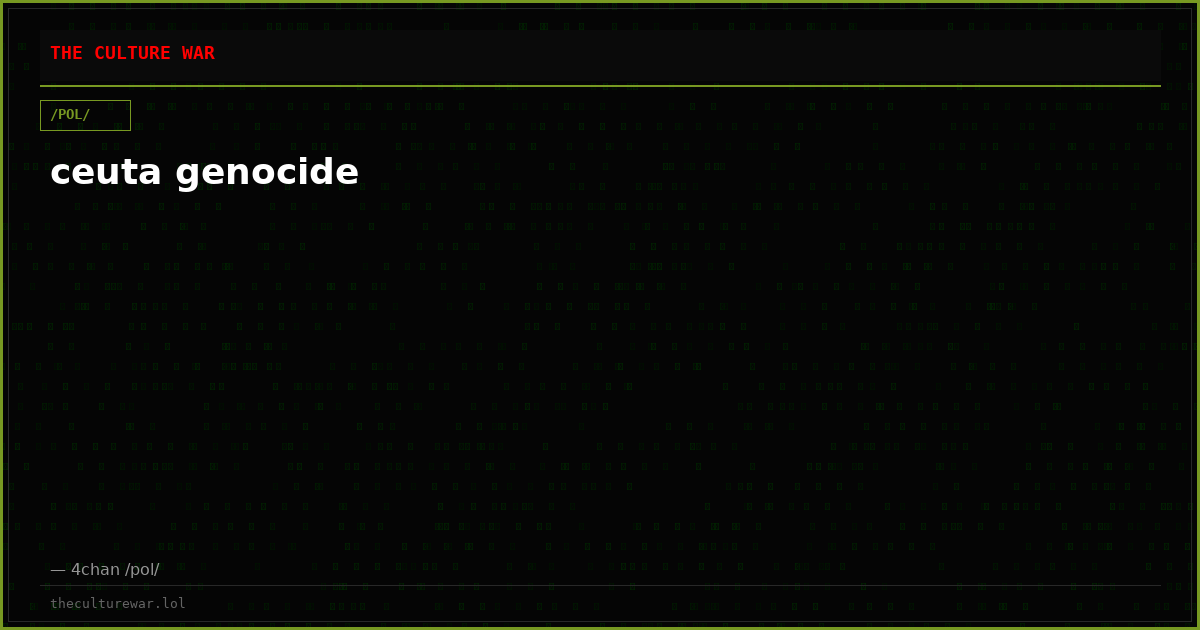 ceuta genocide