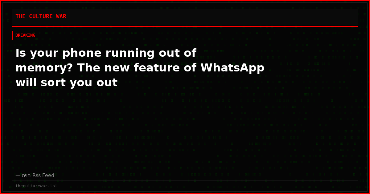 Is your phone running out of memory? The new feature of WhatsApp will sort you out