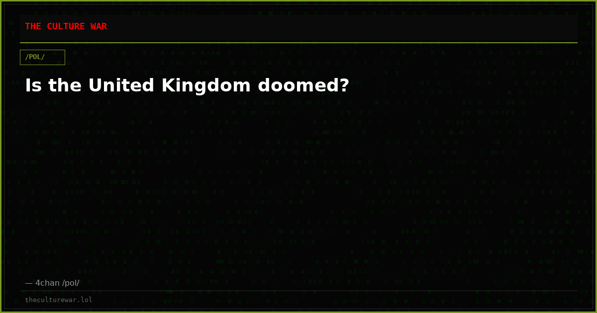 Is the United Kingdom doomed?