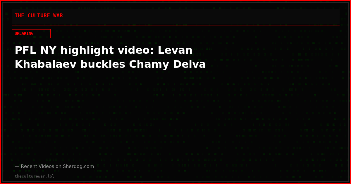 PFL NY highlight video: Levan Khabalaev buckles Chamy Delva