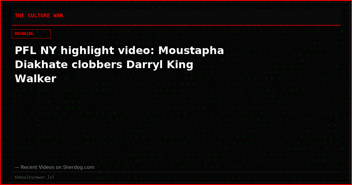 PFL NY highlight video: Moustapha Diakhate clobbers Darryl King Walker