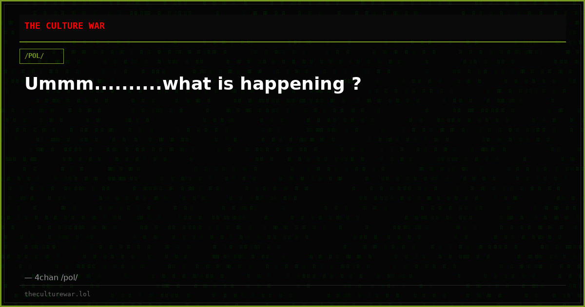 Ummm..........what is happening ?