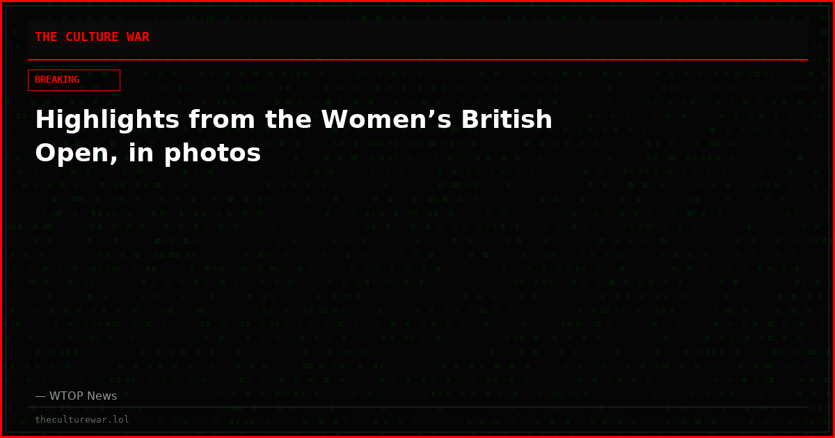 Highlights from the Women’s British Open, in photos