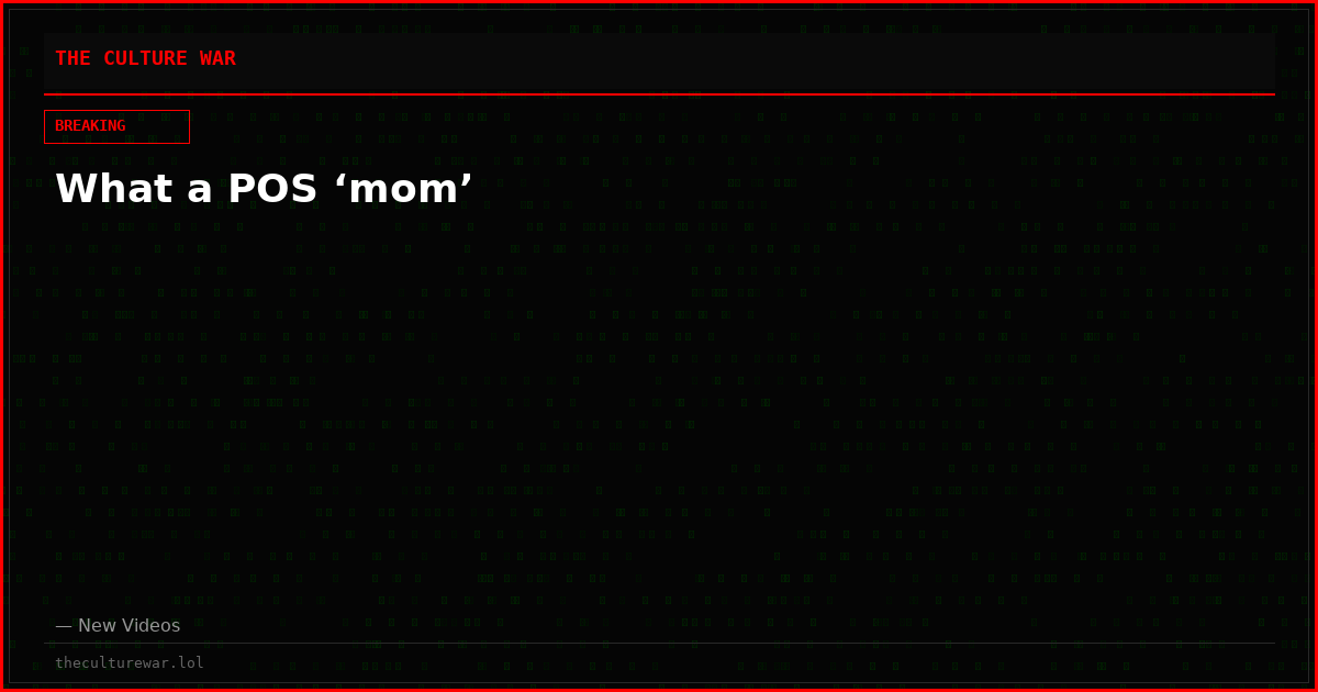 What a POS ‘mom’