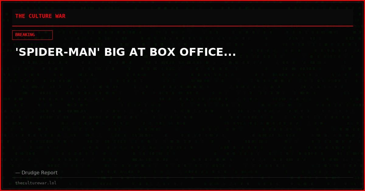 'SPIDER-MAN' BIG AT BOX OFFICE...