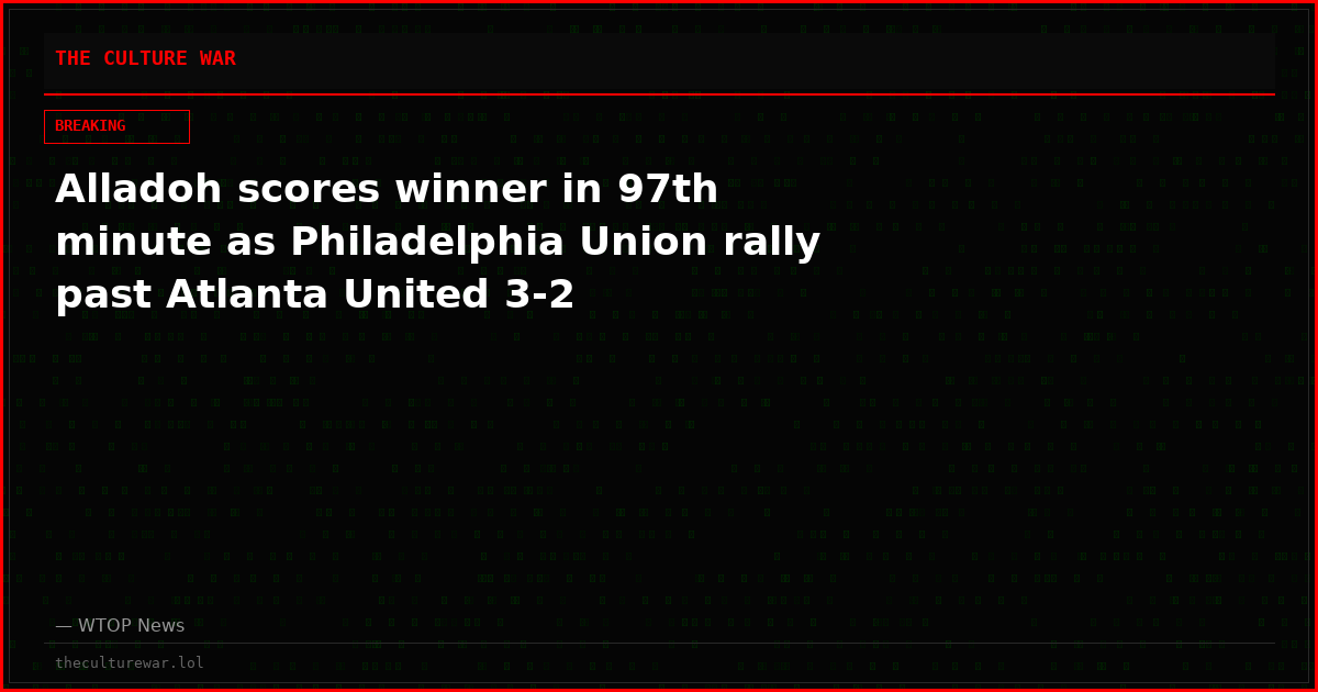 Alladoh scores winner in 97th minute as Philadelphia Union rally past Atlanta United 3-2