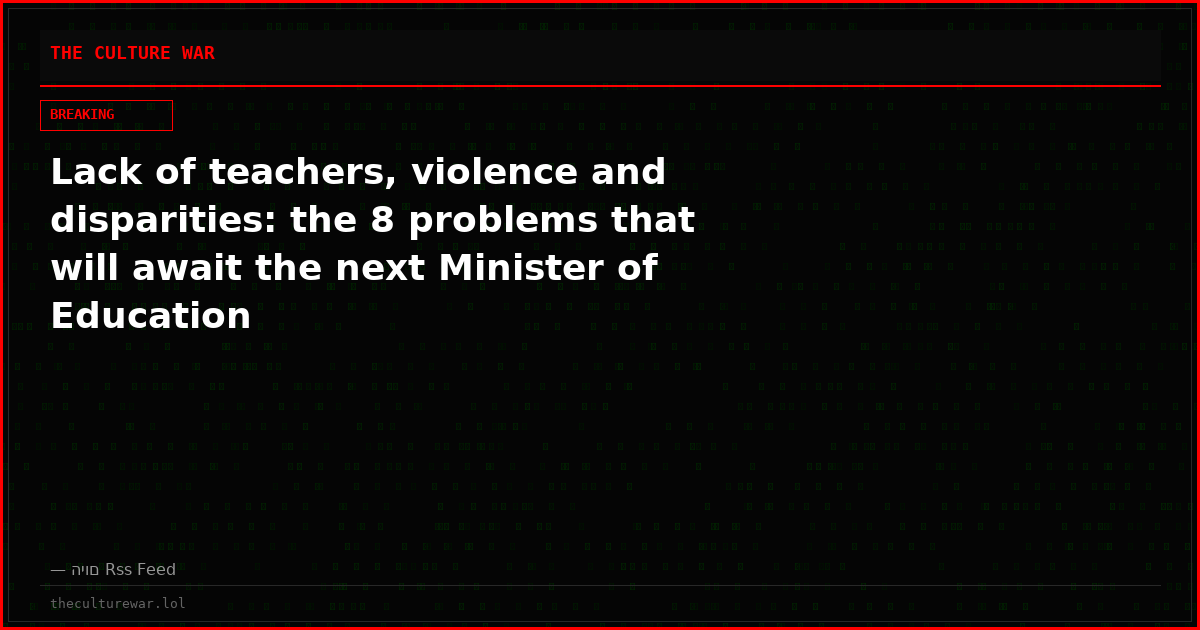 Lack of teachers, violence and disparities: the 8 problems that will await the next Minister of Education