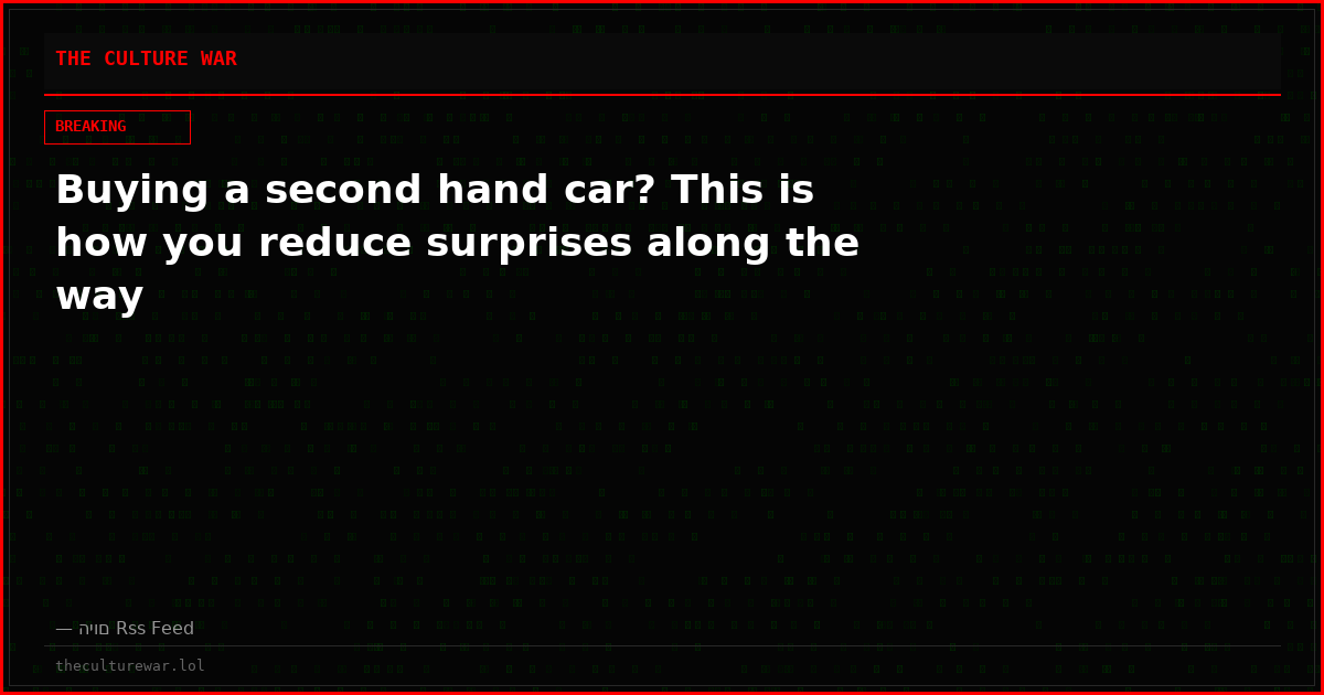 Buying a second hand car? This is how you reduce surprises along the way