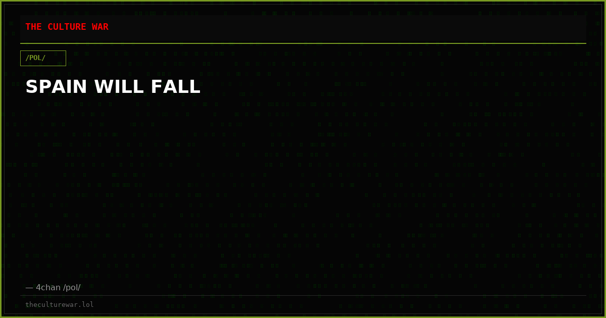 SPAIN WILL FALL