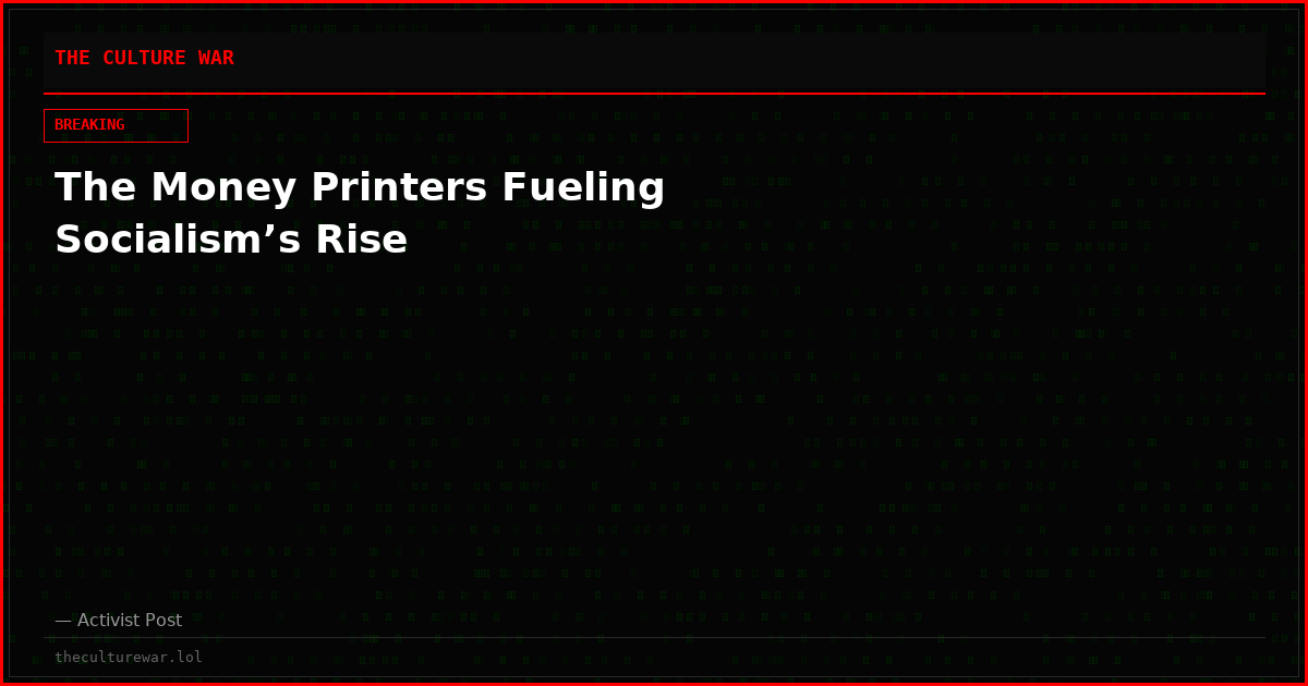 The Money Printers Fueling Socialism’s Rise