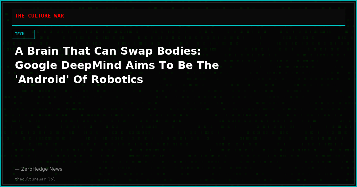 A Brain That Can Swap Bodies: Google DeepMind Aims To Be The 'Android' Of Robotics