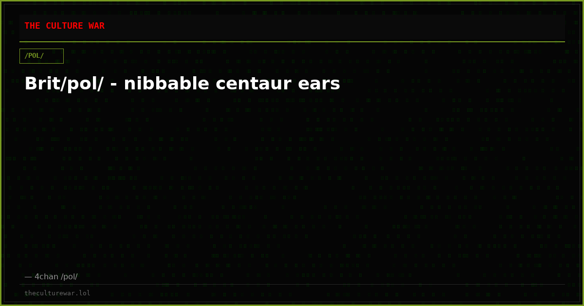 Brit/pol/ - nibbable centaur ears