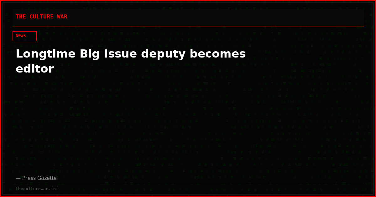Longtime Big Issue deputy becomes editor
