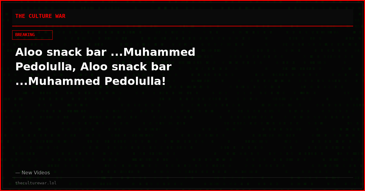 Aloo snack bar ...Muhammed Pedolulla, Aloo snack bar ...Muhammed Pedolulla!