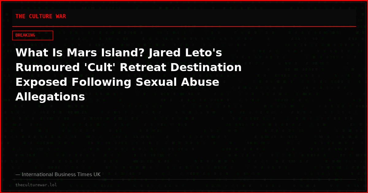 What Is Mars Island? Jared Leto's Rumoured 'Cult' Retreat Destination Exposed Following Sexual Abuse Allegations
