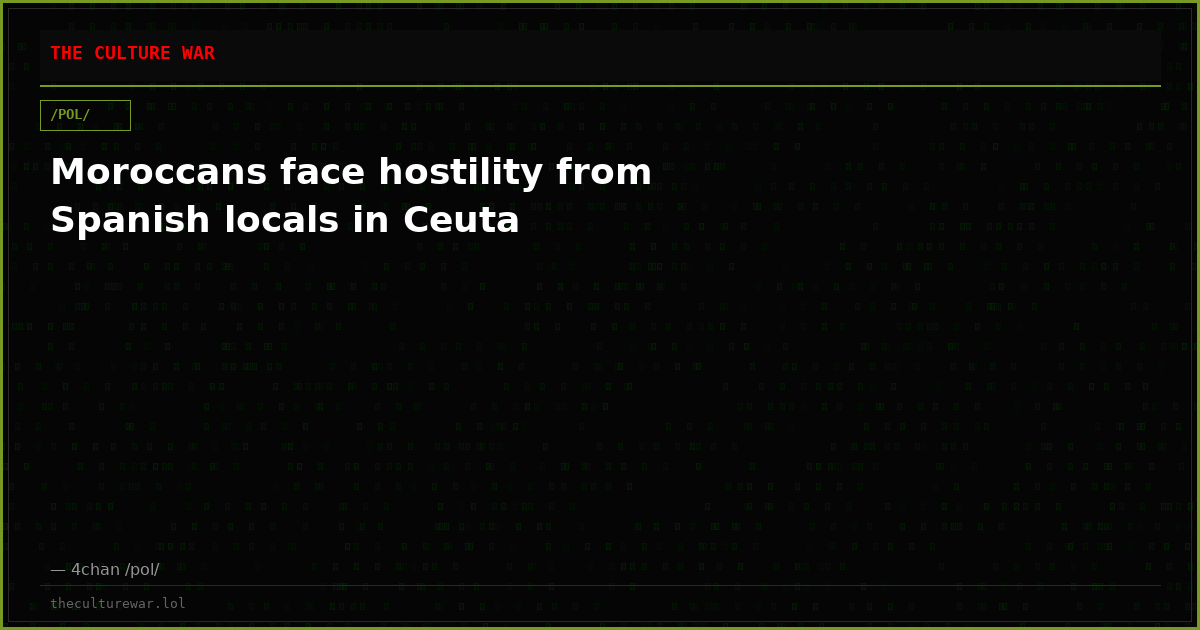 Moroccans face hostility from Spanish locals in Ceuta