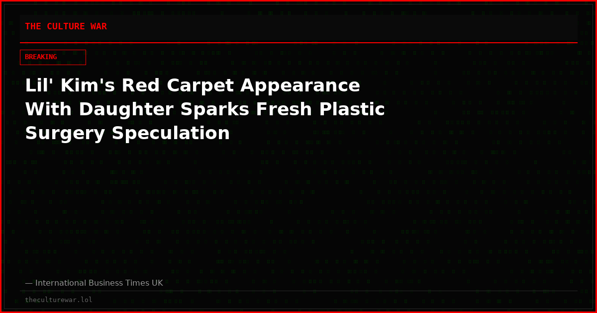 Lil' Kim's Red Carpet Appearance With Daughter Sparks Fresh Plastic Surgery Speculation