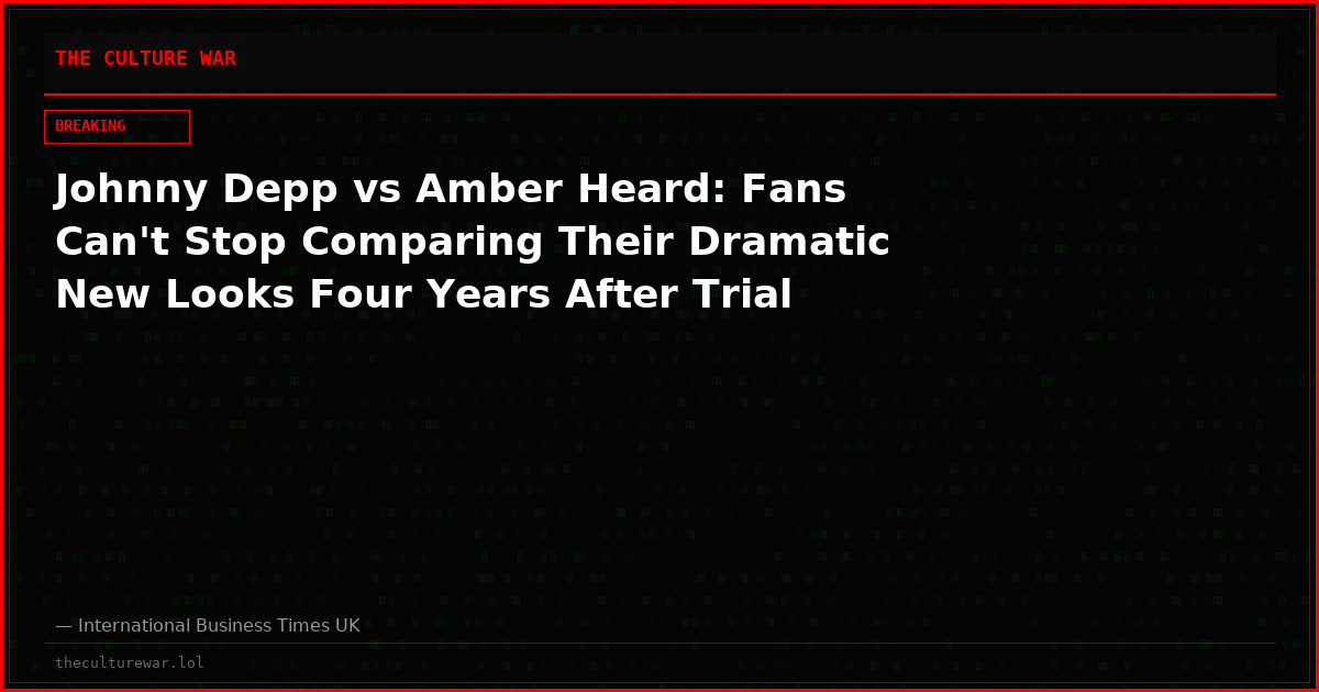 Johnny Depp vs Amber Heard: Fans Can't Stop Comparing Their Dramatic New Looks Four Years After Trial
