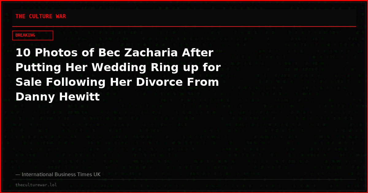 10 Photos of Bec Zacharia After Putting Her Wedding Ring up for Sale Following Her Divorce From Danny Hewitt