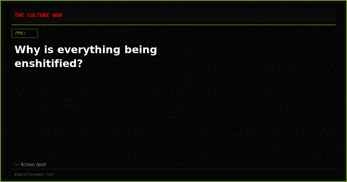 Why is everything being enshitified?