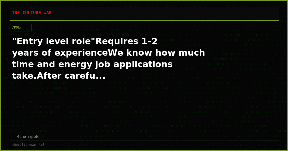 "Entry level role"Requires 1–2 years of experienceWe know how much time and energy job applications take.After carefu...