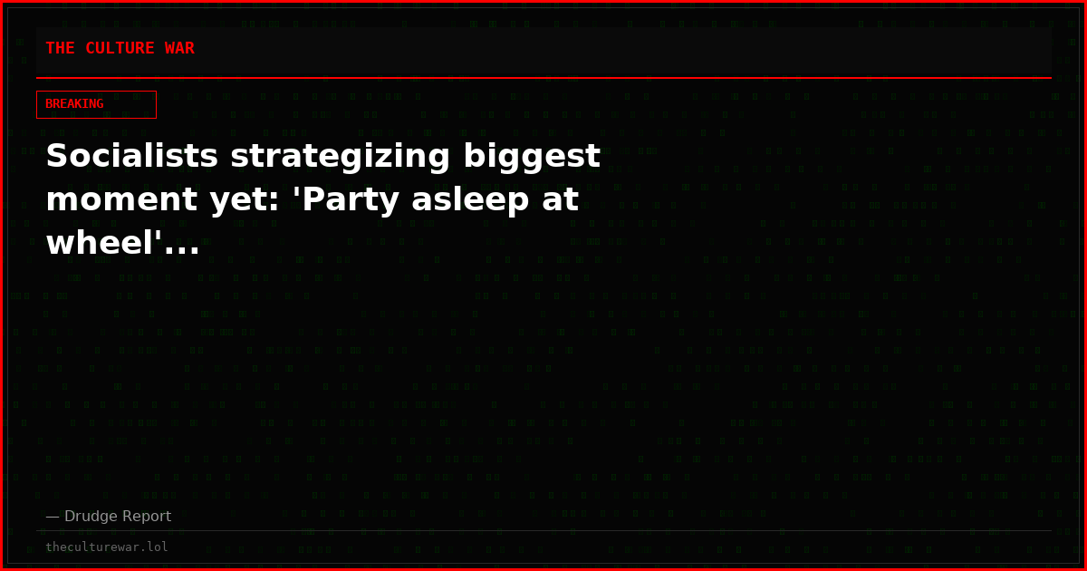 Socialists strategizing biggest moment yet: 'Party asleep at wheel'...