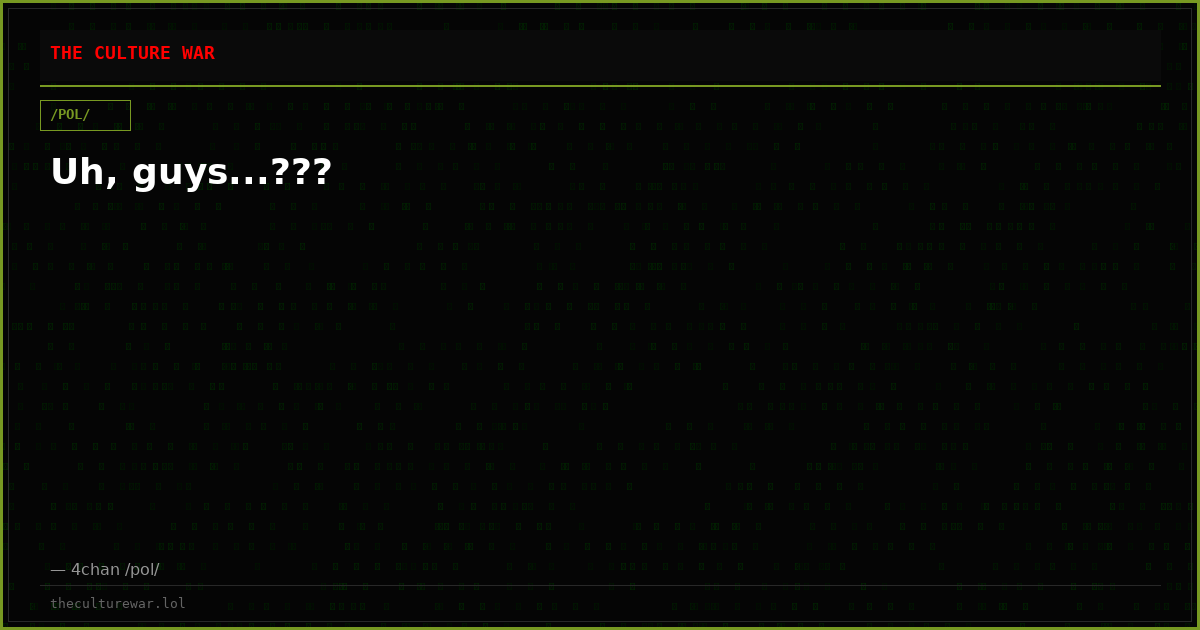 Uh, guys...???