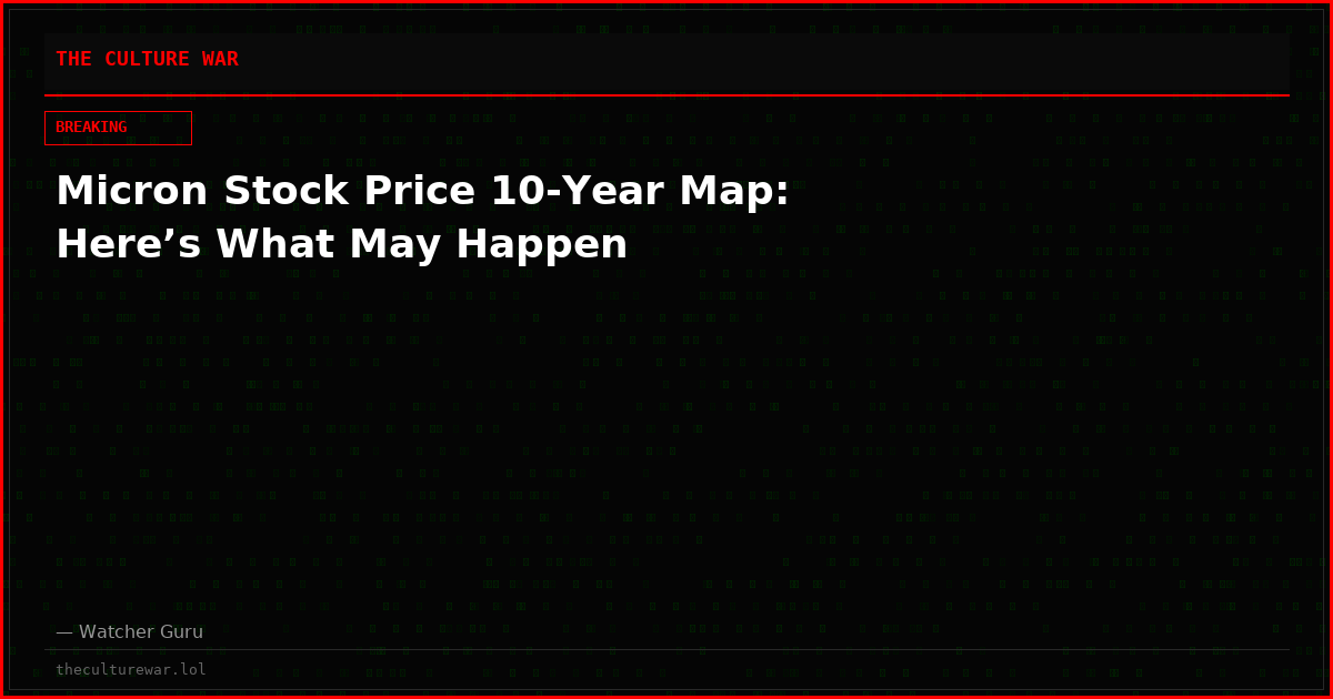 Micron Stock Price 10-Year Map: Here’s What May Happen