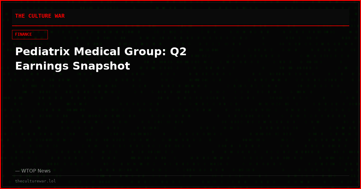 Pediatrix Medical Group: Q2 Earnings Snapshot