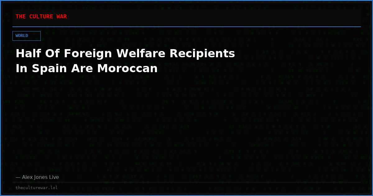 Half Of Foreign Welfare Recipients In Spain Are Moroccan