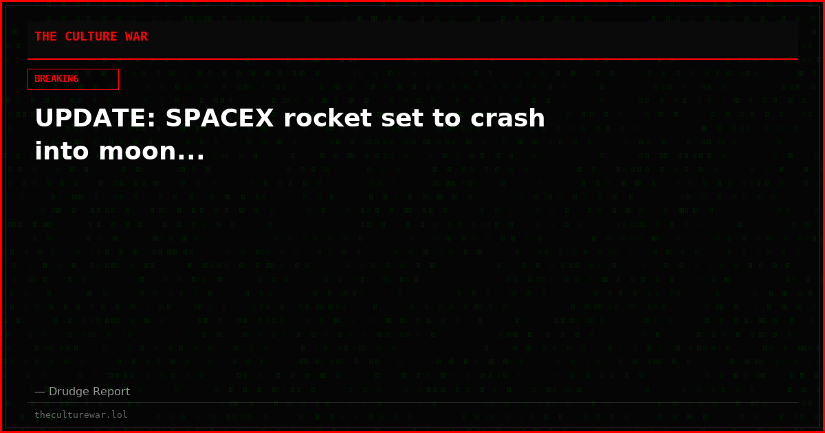 UPDATE: SPACEX rocket set to crash into moon...