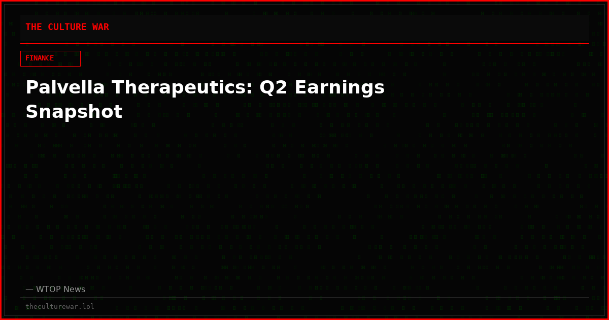 Palvella Therapeutics: Q2 Earnings Snapshot
