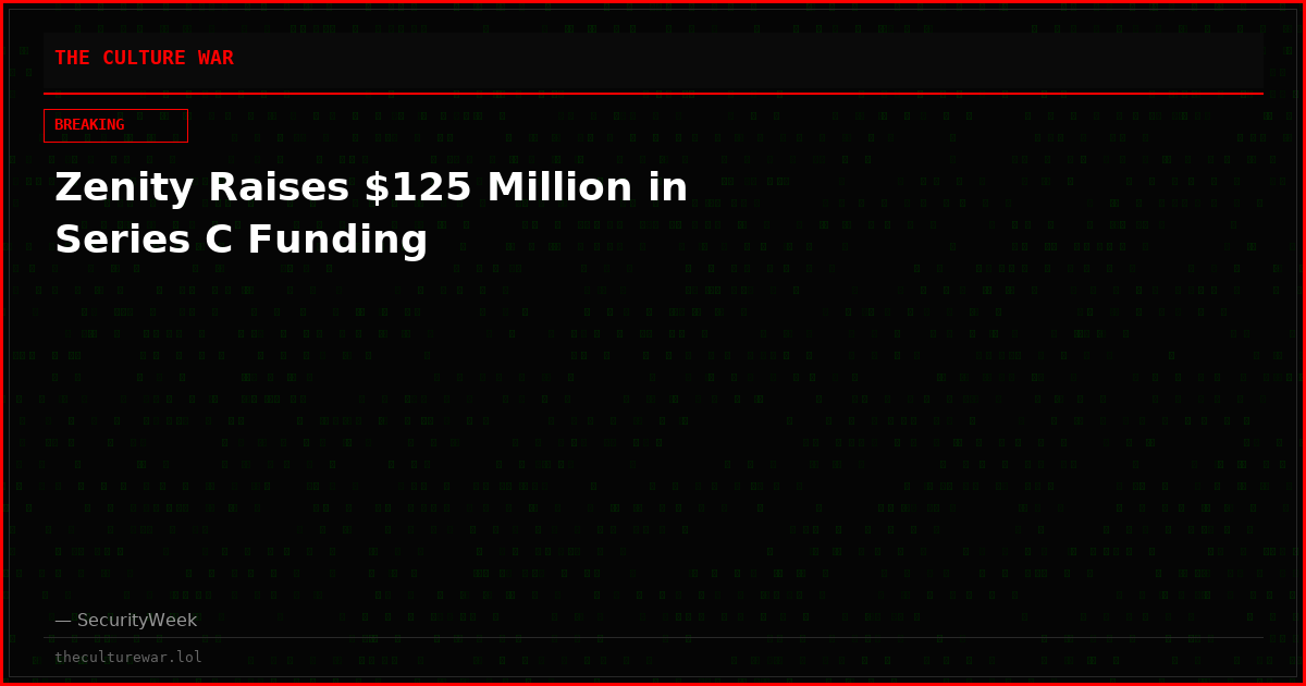 Zenity Raises $125 Million in Series C Funding