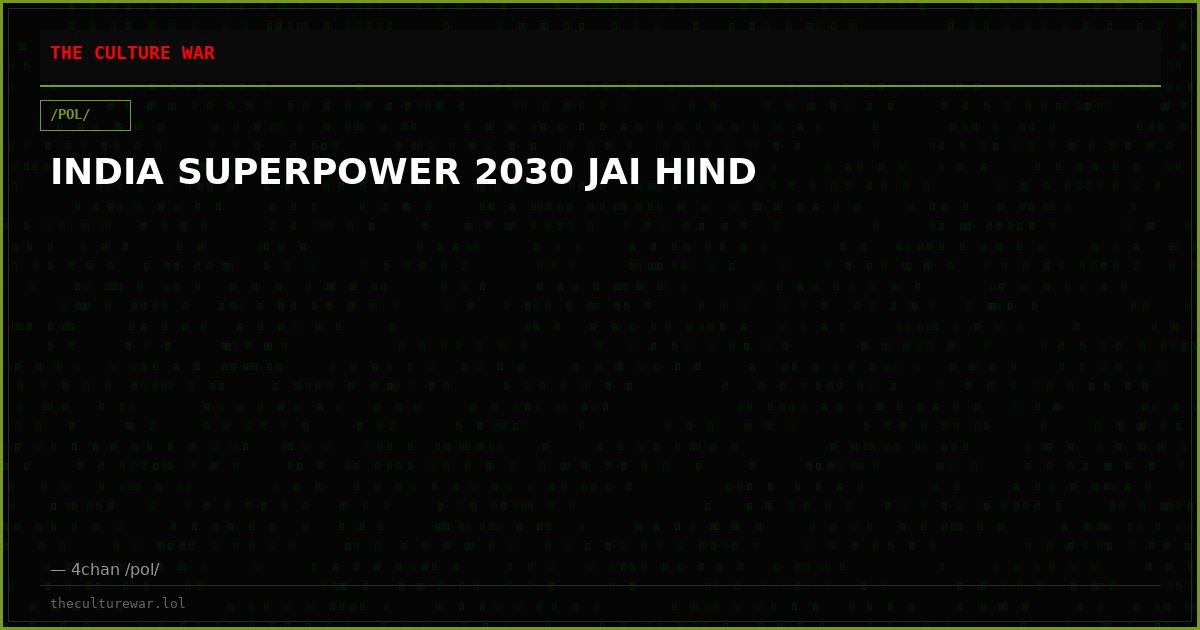 INDIA SUPERPOWER 2030 JAI HIND
