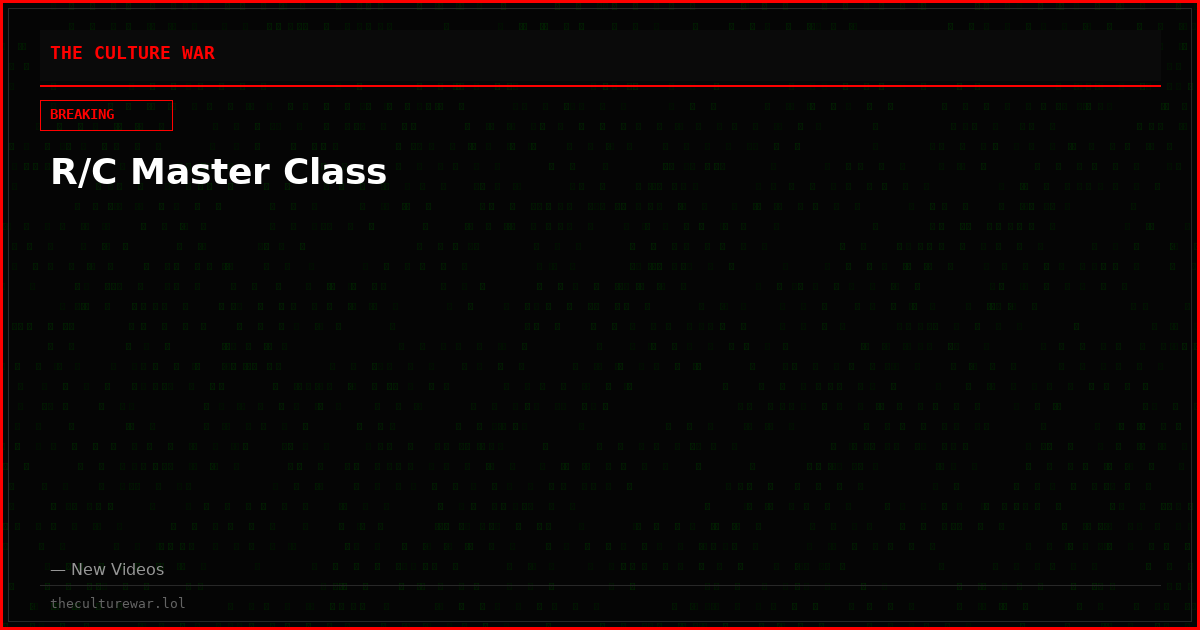 R/C Master Class