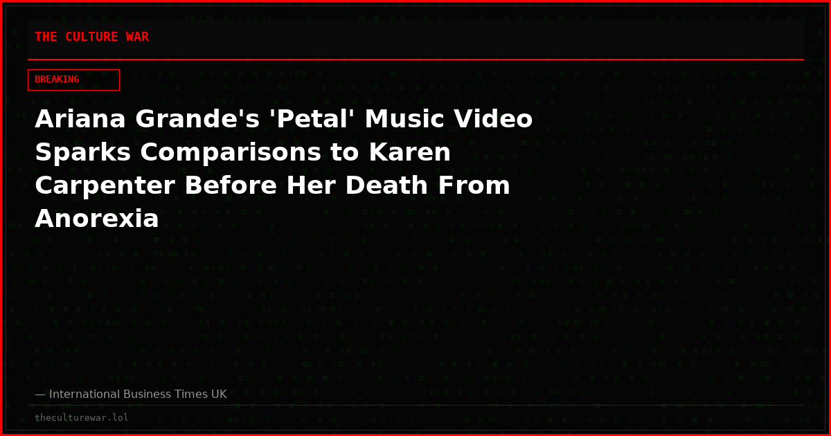 Ariana Grande's 'Petal' Music Video Sparks Comparisons to Karen Carpenter Before Her Death From Anorexia