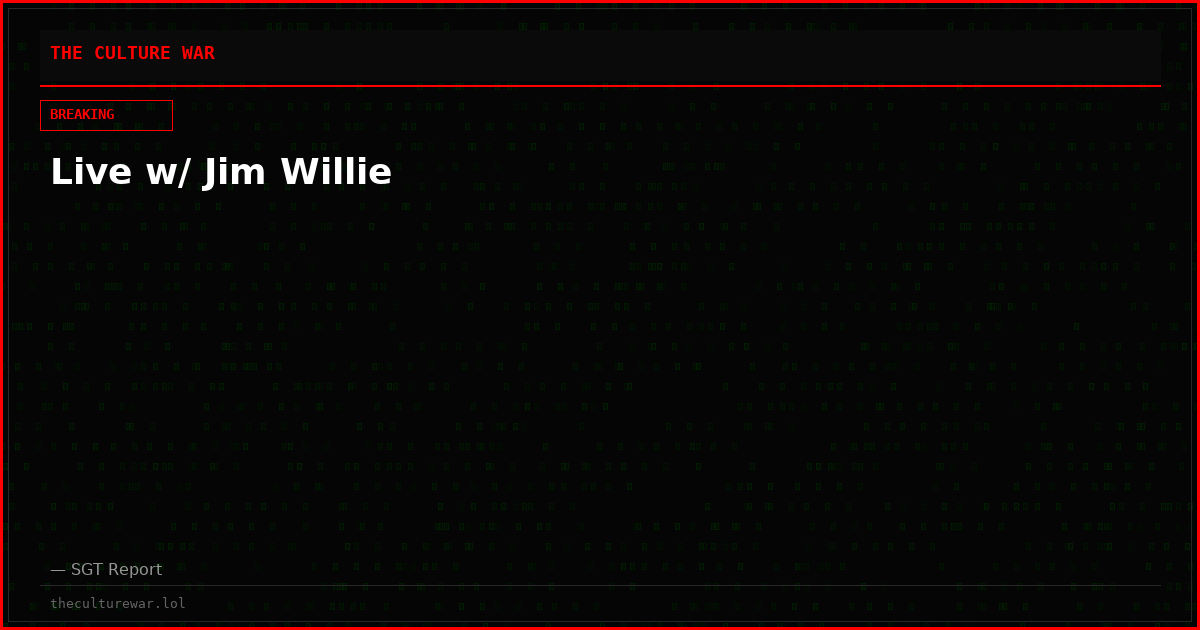 Live w/ Jim Willie