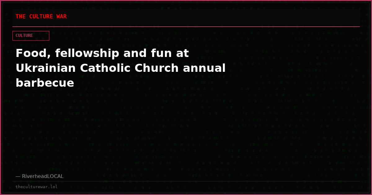 Food, fellowship and fun at Ukrainian Catholic Church annual barbecue