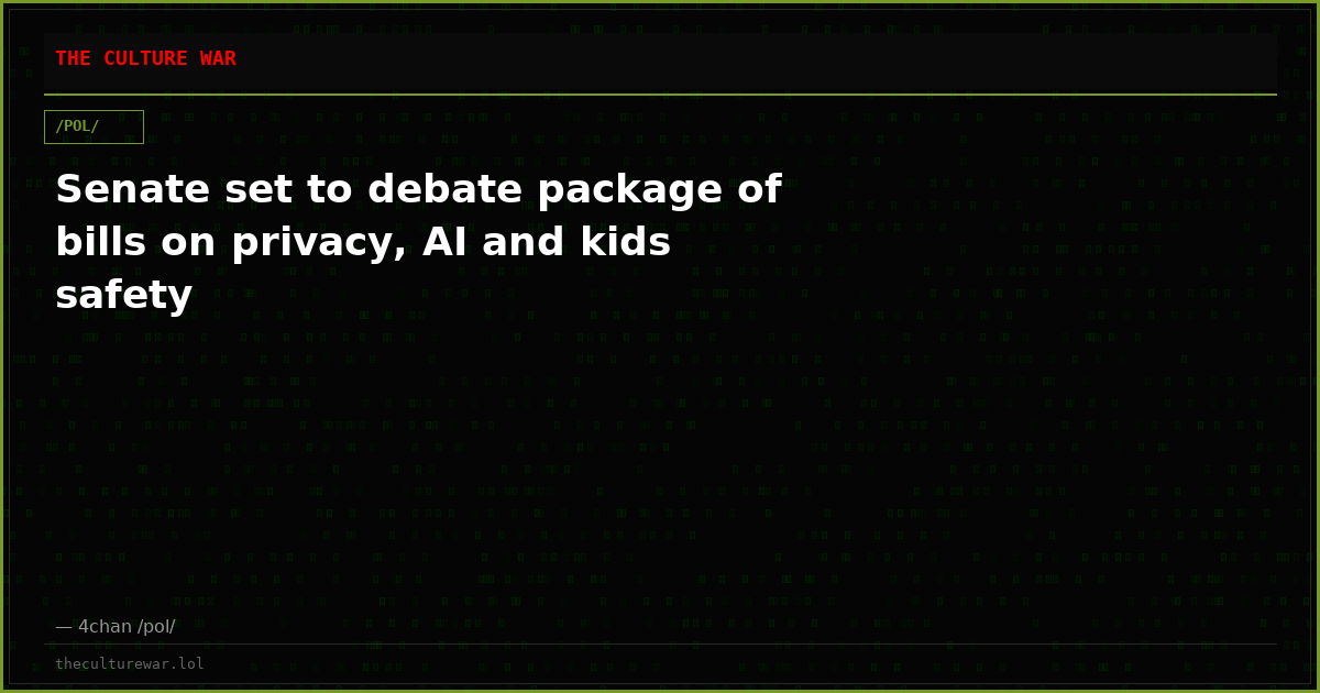 Senate set to debate package of bills on privacy, AI and kids safety
