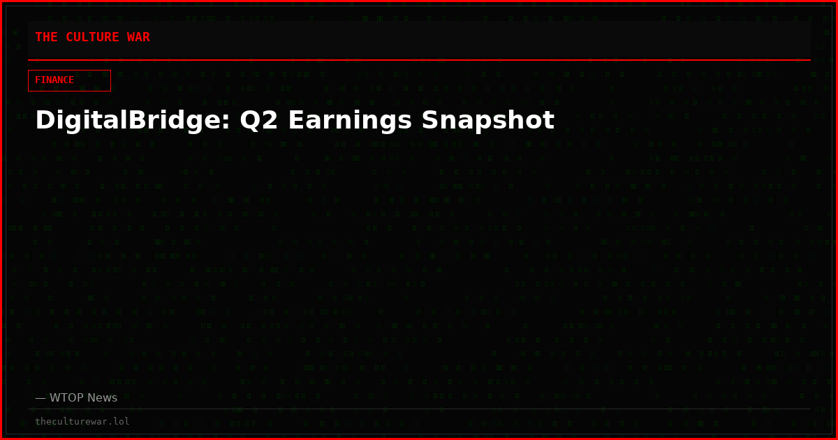 DigitalBridge: Q2 Earnings Snapshot