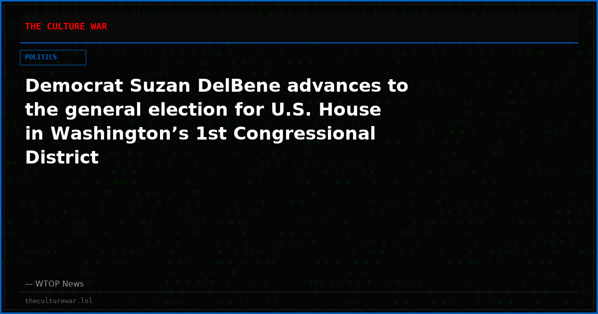 Democrat Suzan DelBene advances to the general election for U.S. House in Washington’s 1st Congressional District